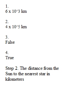 Astronomical Distances Quiz